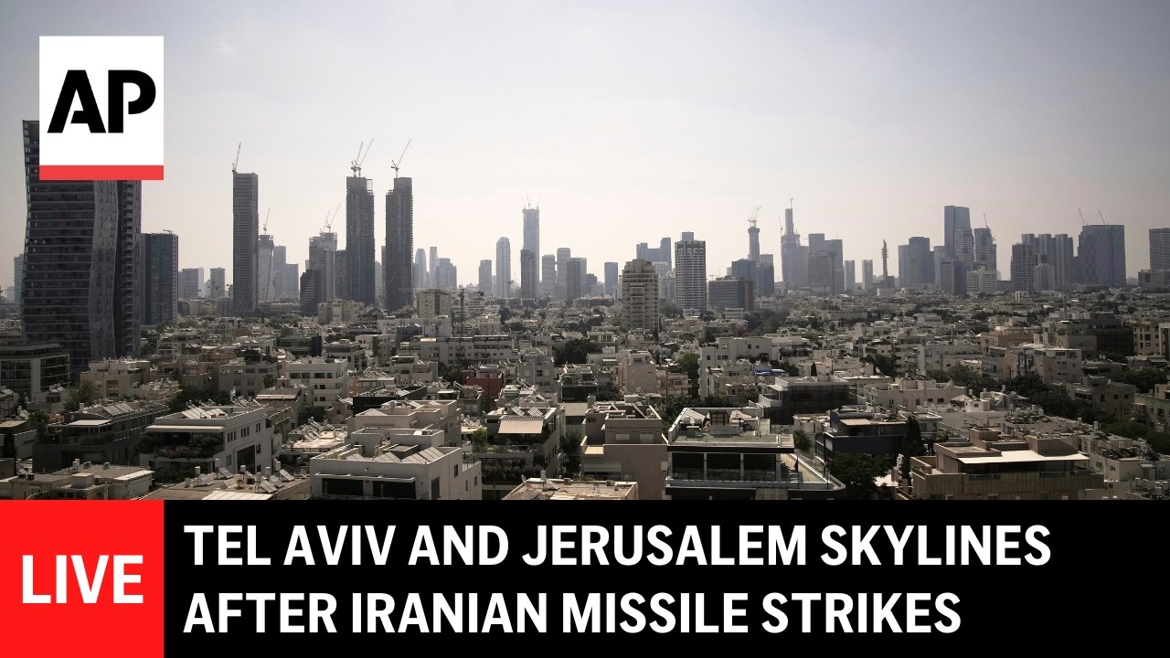 LIVE: Tel Aviv, Jerusalem skylines after Iranian missile strikes