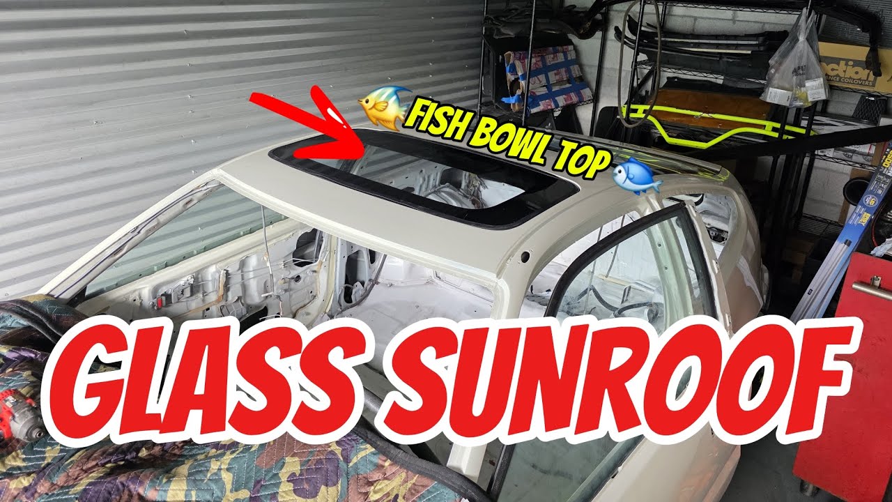 Honda CRX Build- Glass Sunroof install
