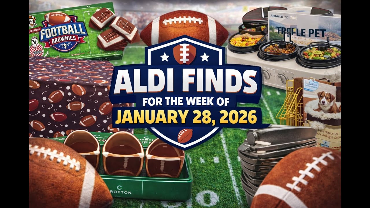 ALDI FINDS For The Week Of January 28, 2026  Get Ready For the Super Bowl and Organizing your home.