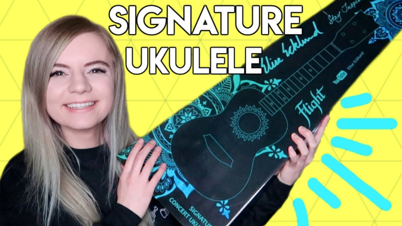 Unboxing my signature ukulele! | Elise Ecklund // Flight
