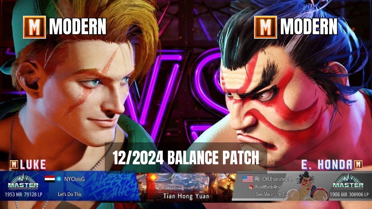 Modern Luke (NYChrisG) vs Modern Honda (OfUltimateLife) Master 1900 MR | SF6