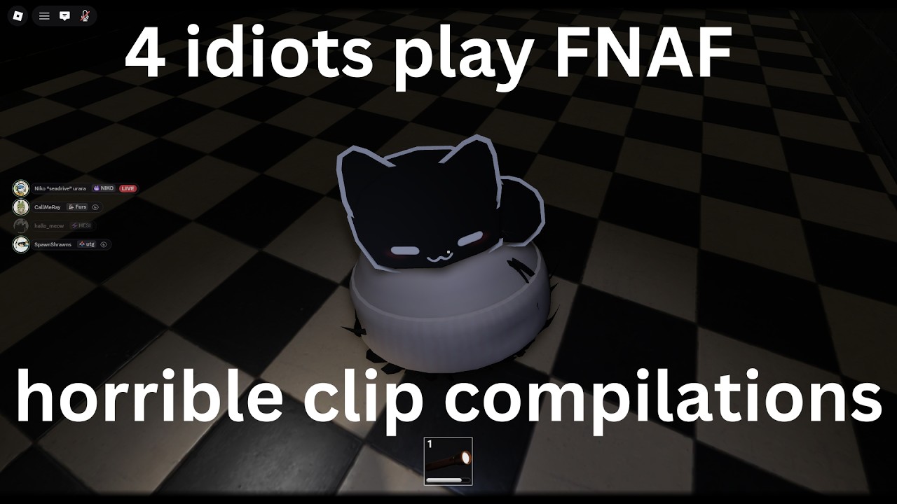 4 Idiots play Roblox Fnaf