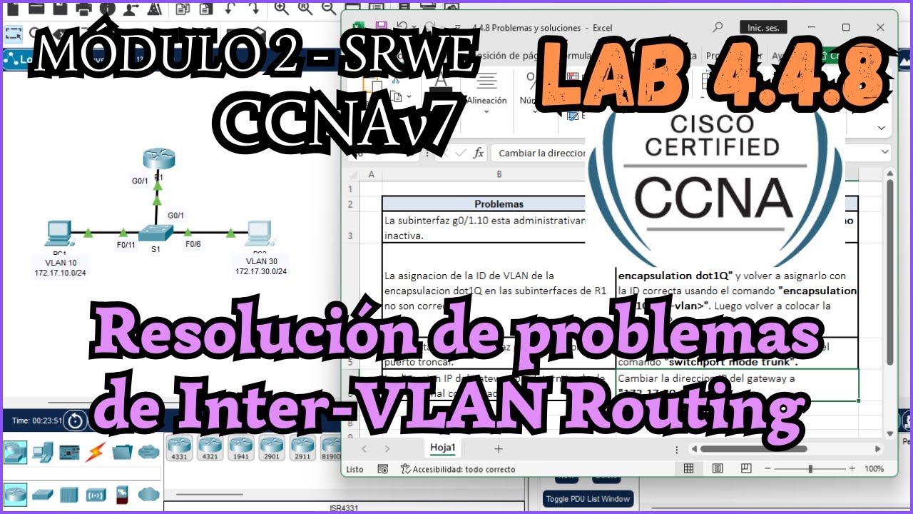 4.4.8 Packet tracer - Resolucion de problemas de inter-VLAN routing (Resolucion)