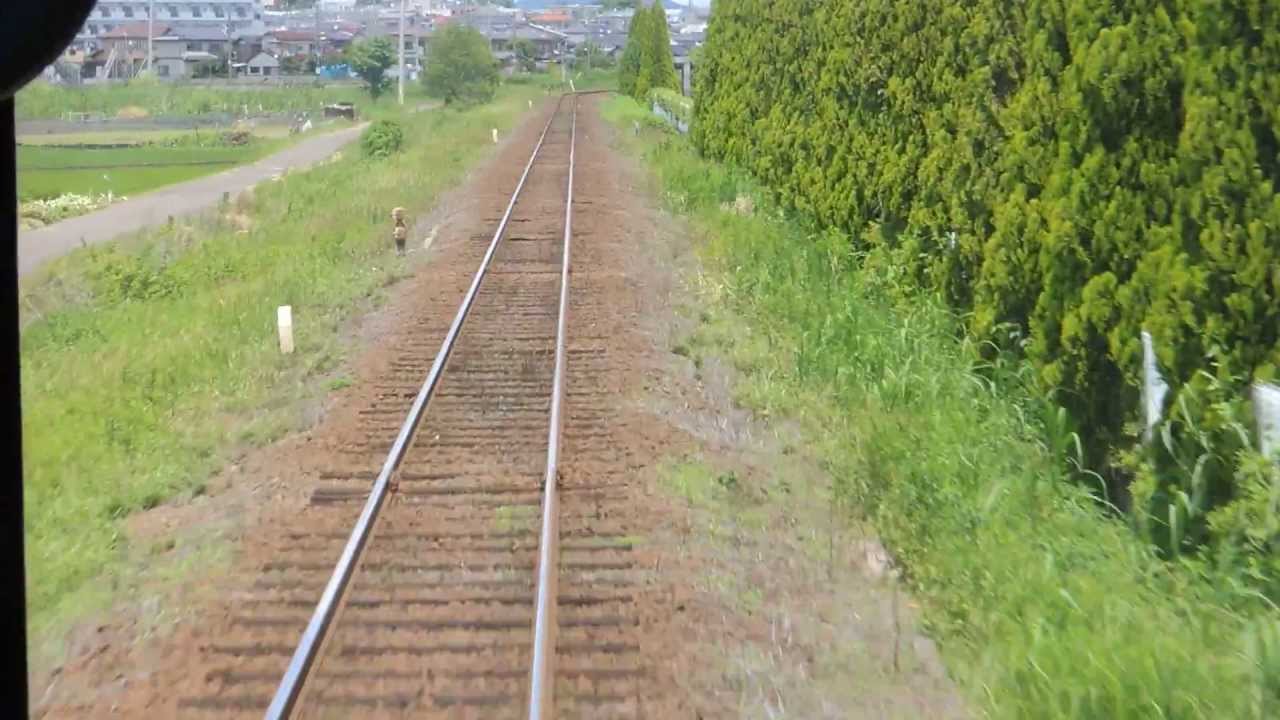 関東鉄道キハ１０１　大田郷&rarr;下館　前面展望