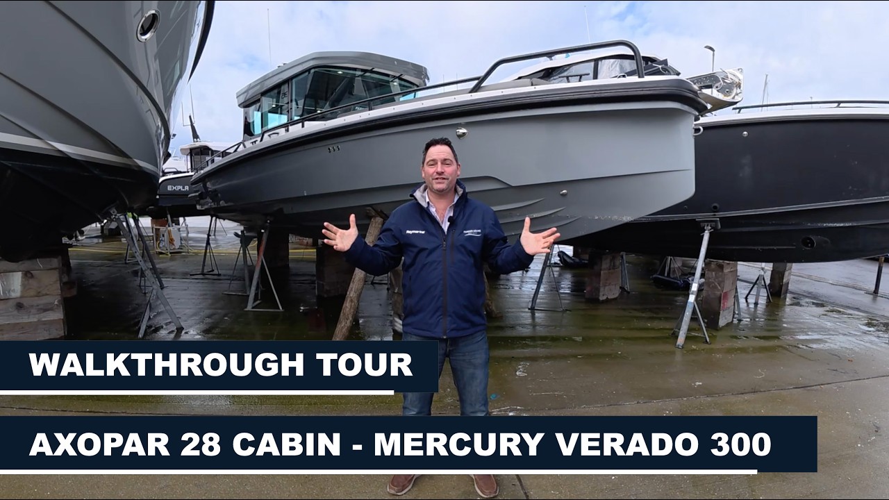 Axopar 28 Cabin Walkthrough Tour - Boat on display for Used Axopar Event on 28th February 2026