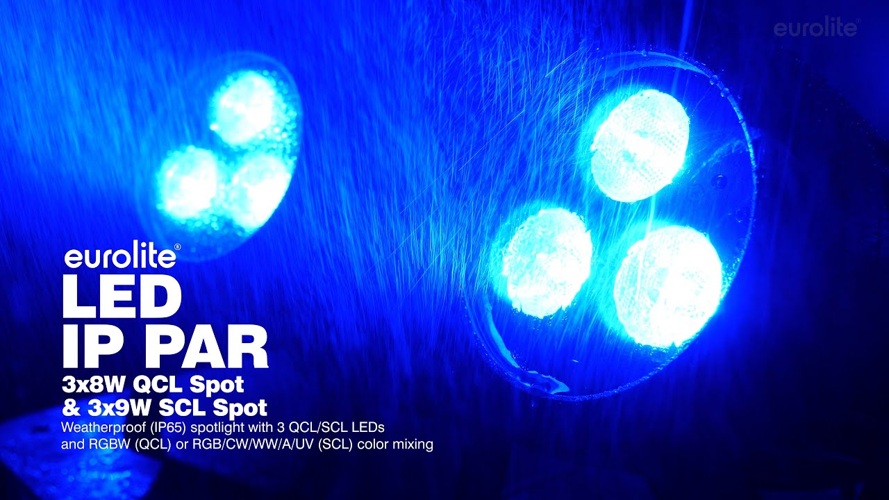 EUROLITE LED IP PAR 3x8W QCL Spot / 3x9W SCL Spot