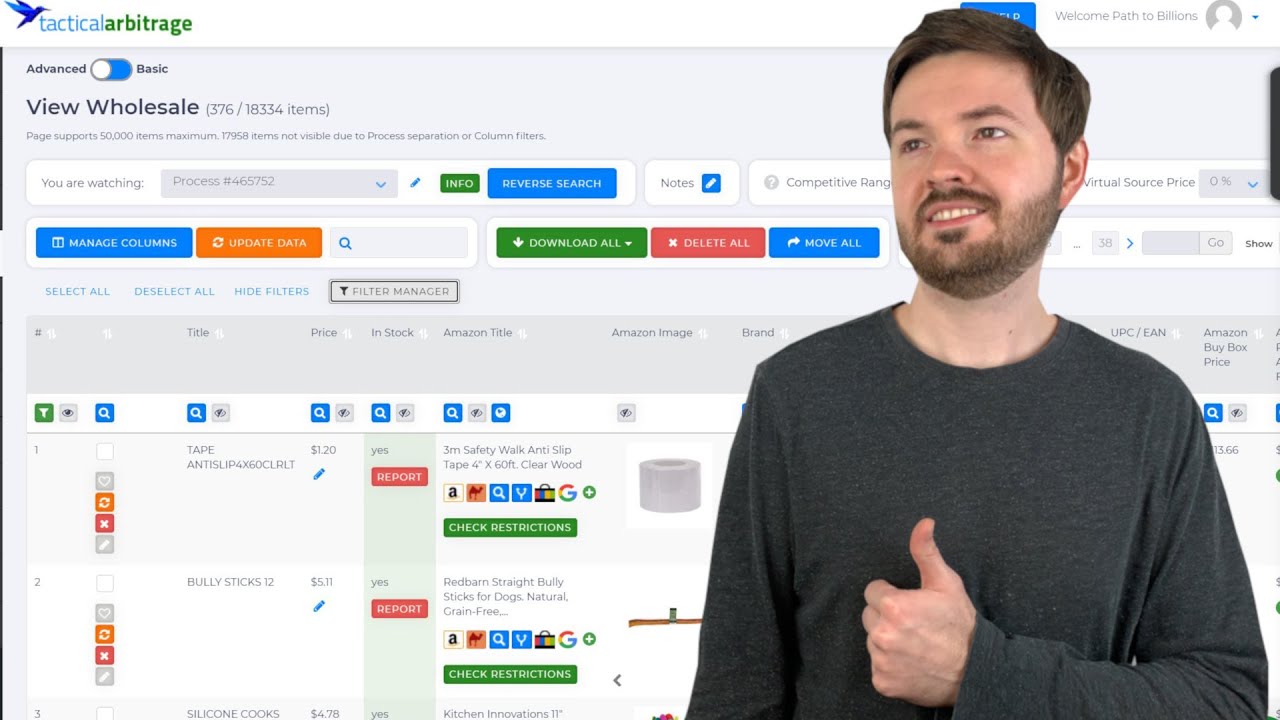 Using Tactical Arbitrage To Scan Wholesale Lists From Your Suppliers