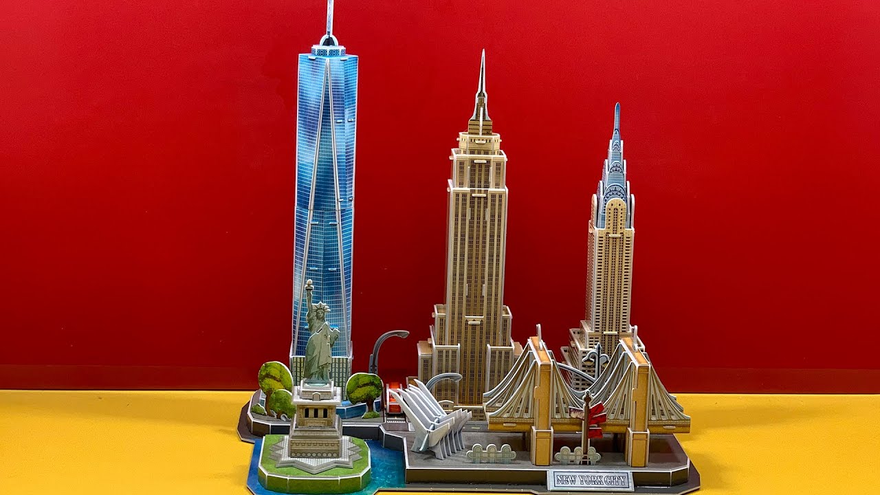 DIY Craft Instruction 3D Puzzle Cubicfun New York City