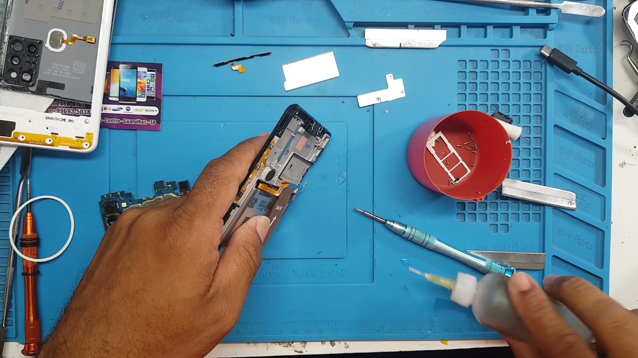 Como trocar flex botão power+volume samsung A21s mod Sm-a217m