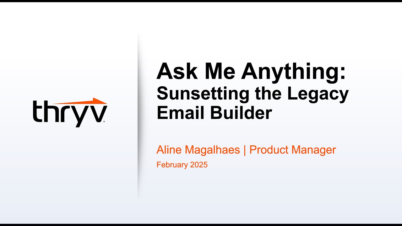 AMA: Legacy Email Builder Sunset