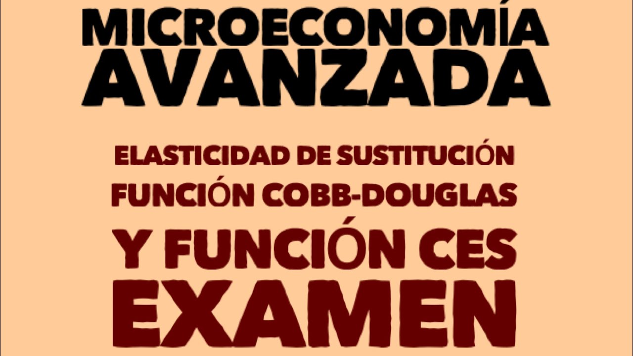 Elasticidad de Sustitución @miareamatematica6212