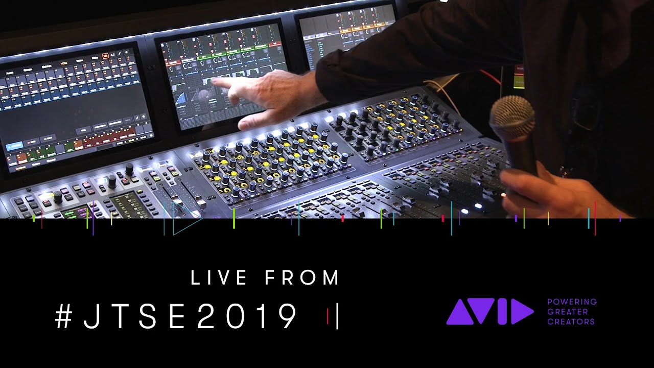#AVID #JTSE2019 LIVE ⏩ Robb Allan shows VENUE 6.2 with Dual Operator on the S6L-48D