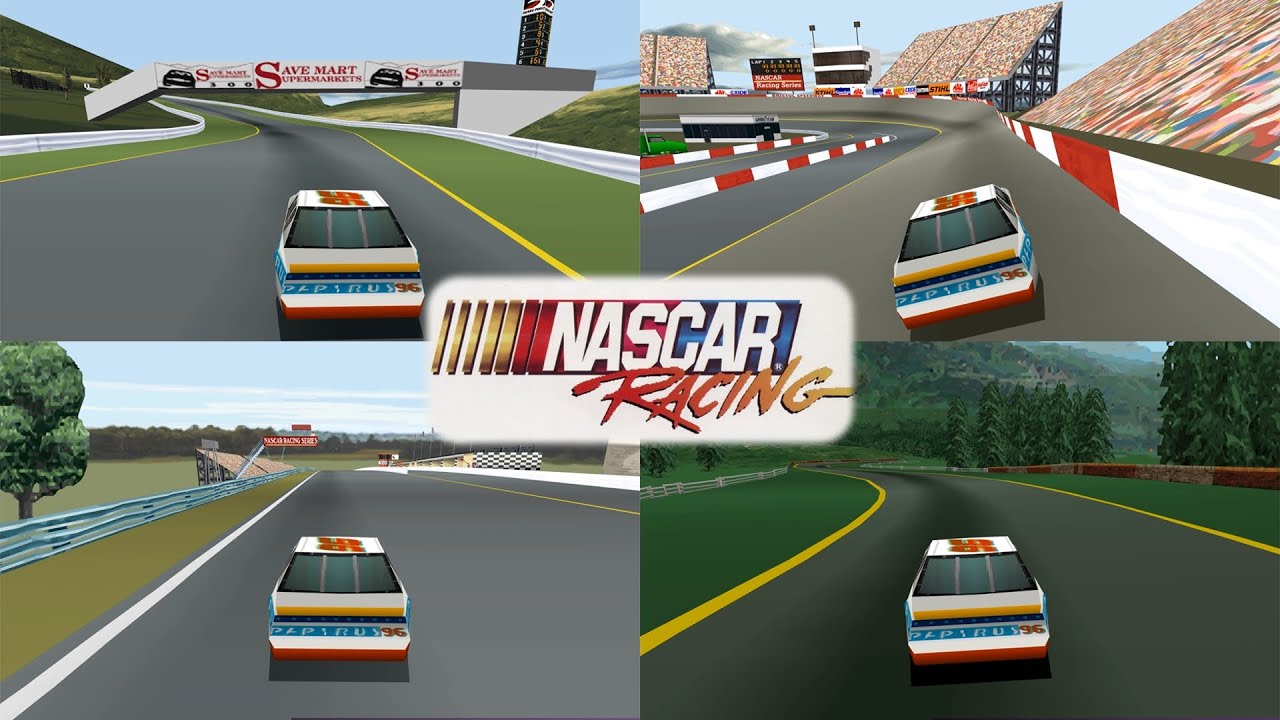 NASCAR Racing (PS1) - Все Гоночные Трассы