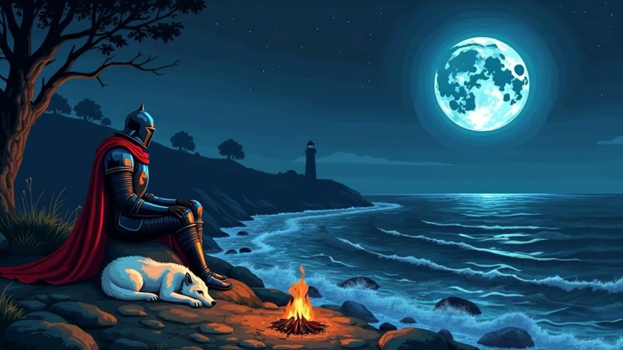 It's okay to feel lonely... The moon is watching over you 🌊 Deep Sleep Fantasy Music