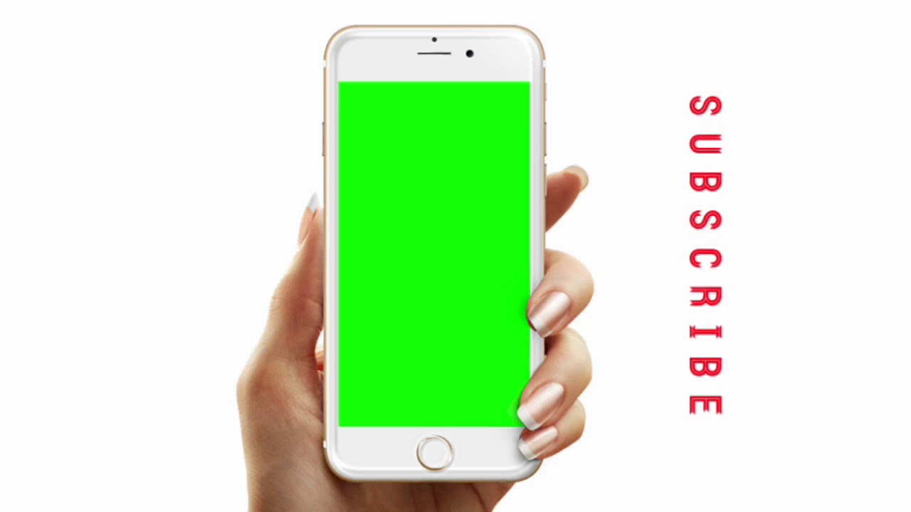 Free Green Screen iphone in hand video with music.green screen effects.chroma key.Green Screen phone