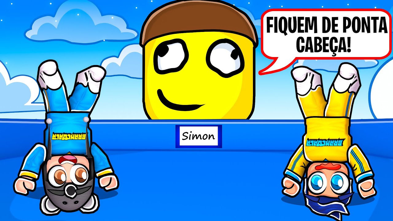 O MESTRE MANDOU NO ROBLOX SIMON SAYS - Brancoala Games