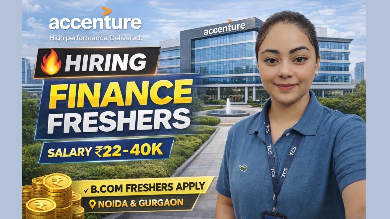 Accenture Latest Hiring 2026 🔥 Freshers Eligible | Finance & Accounts Jobs | Salary 25K&ndash;40K