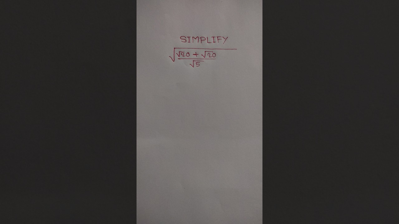 simplification math | #simplification #shorts #matholympiad