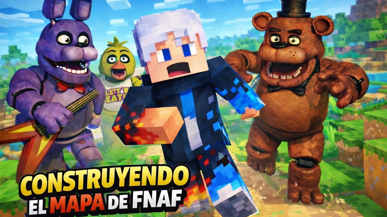 Construyendo el mapa de FNAF en Minecraft | Parte 1