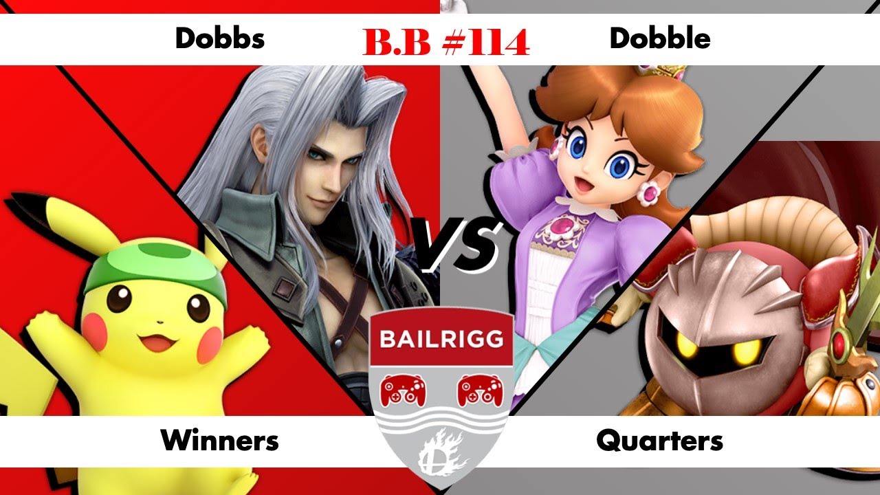 Dobbs (Sephiroth,Pikachu) vs Dobble (Daisy, Meta Knight) Winners Quarters Bailrigg Bitesized#114