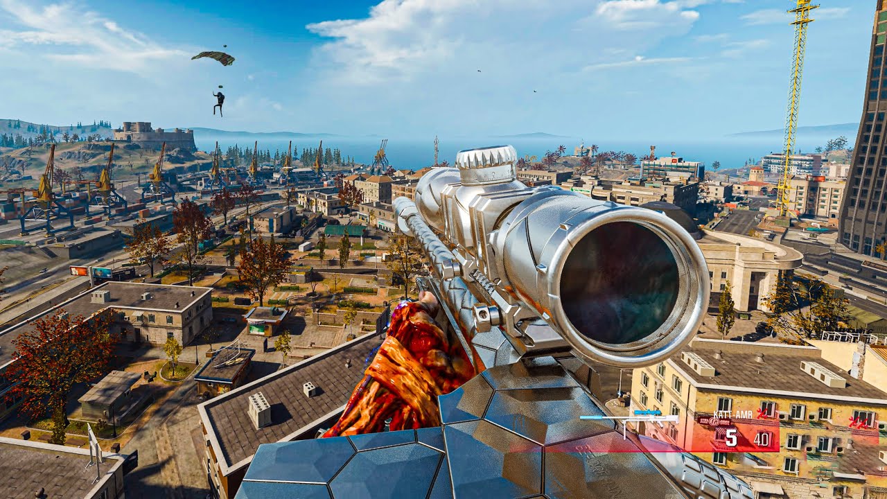Warzone Solo Win SNIPER KATT-AMR Gameplay PS5(No Commentary)