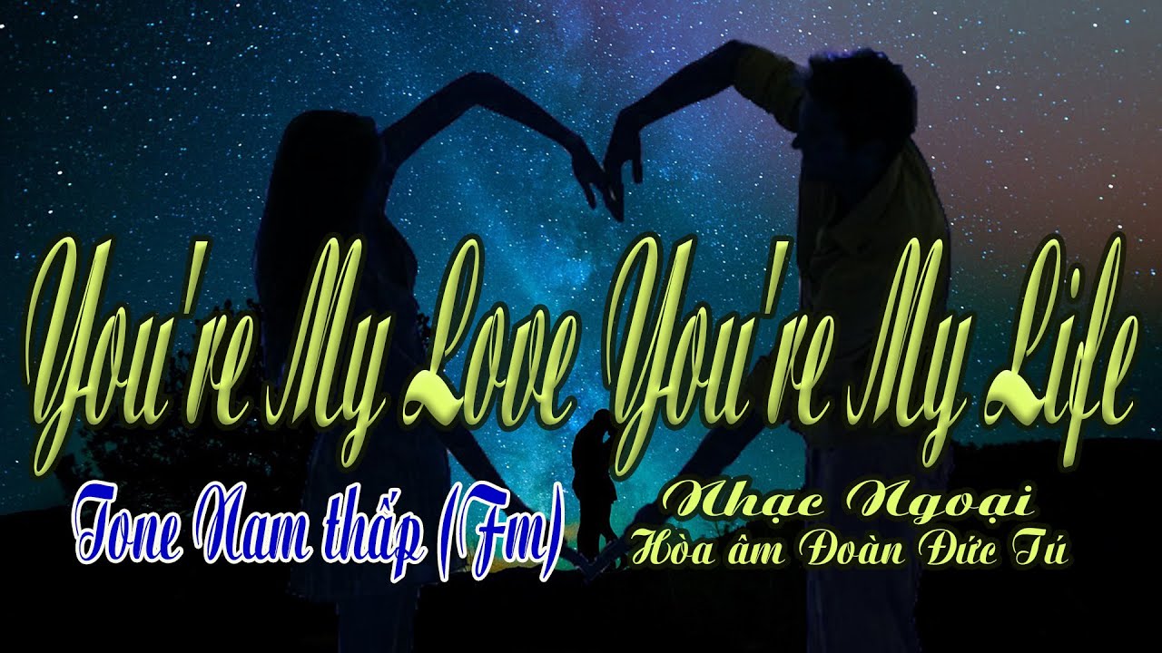 karaoke You're My Love You're My Life, nhạc ngoại, hòa âm Đoàn Đức Tú, giọng Nam thấp
