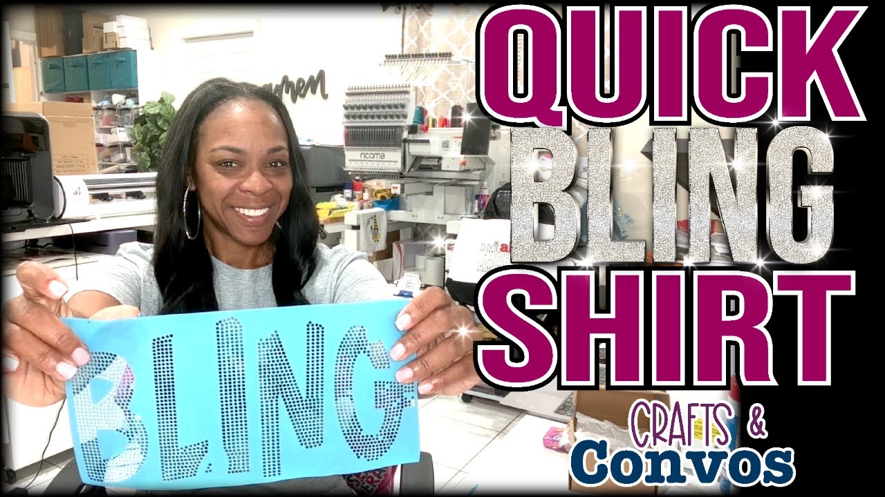 Crafts & Convos | How to Make a Multi-Colored Bling Shirt | Hotfix Rhinestones