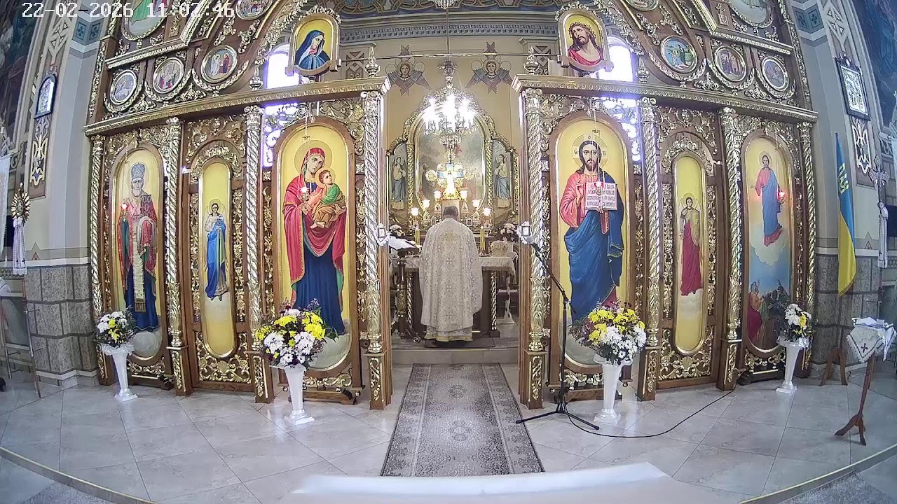 Богослужіння у Храмі Вознесіння Господнього ПЦУ в м. Пустомити Львівської області 09.12.2025 року