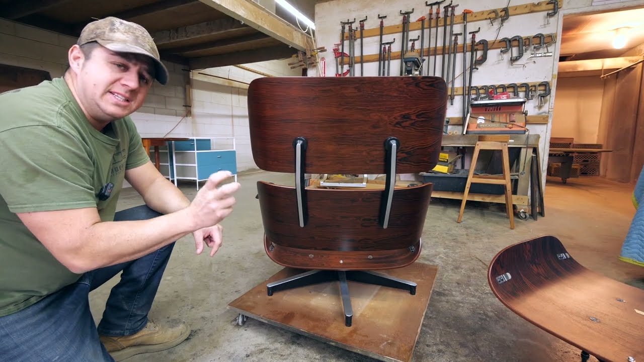 Amazing Restoration Of A $10,000 Rosewood Eames Chair