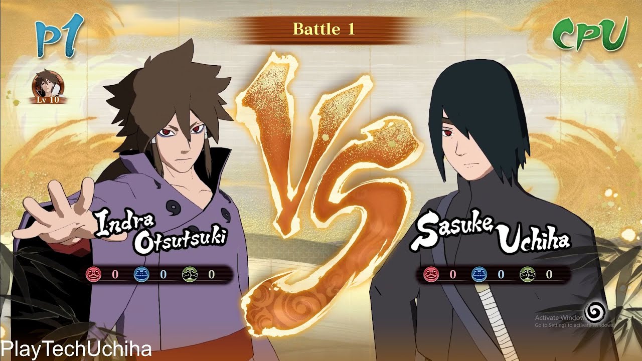 INDRA OTSUTSUKI🤩 '',,VS,,'' SASUKE UCHIHA🤩 [VERY HARD] #naruto