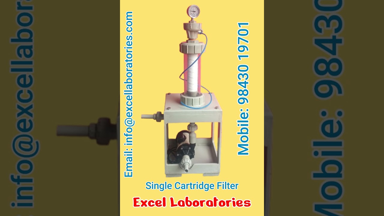 Single Cartridge Filter with Magnetic pimp L 60 single phase. Pressure Gauge attached. M: 9843019701