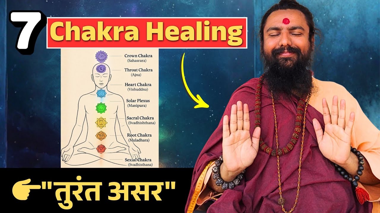 👉 7 Chakra Healing | 7 चक्र शुद्धि + Positive Energy Transfer | Yogi Arunananada Muni