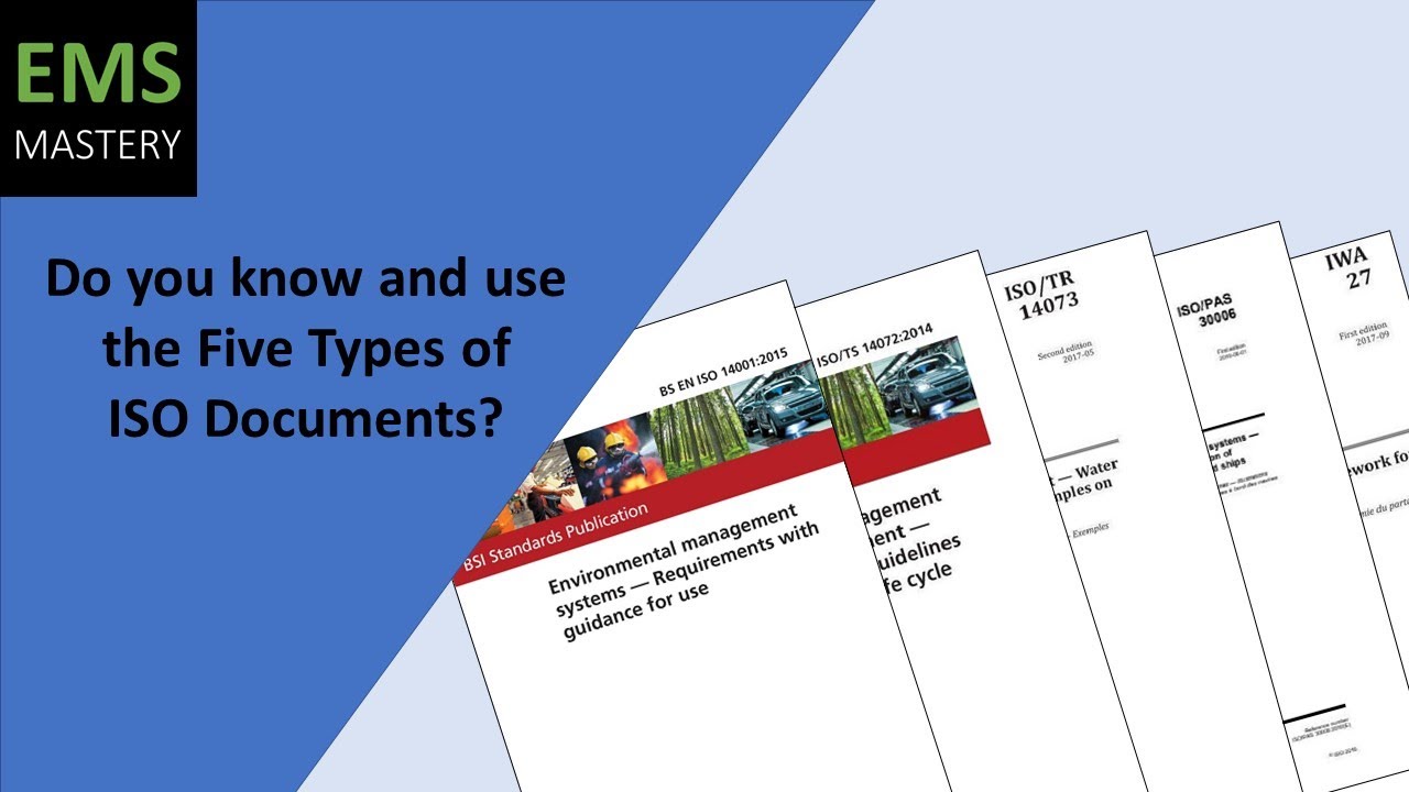 Do you know and use the Five Types of ISO Documents?