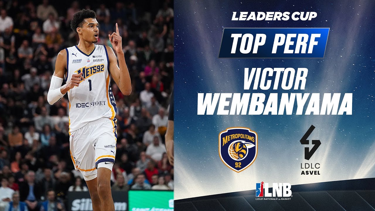 Victor Wembanyama Highlights vs Lyon-Villeurbanne (29 PTS - 16 RBDS) - Leaders Cup 2023