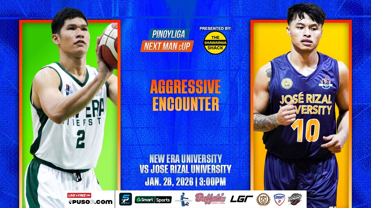 PINOYLIGA NEXT MAN CUP S4 | NEU HUNTERS VS JRU HEAVY BOMBERS