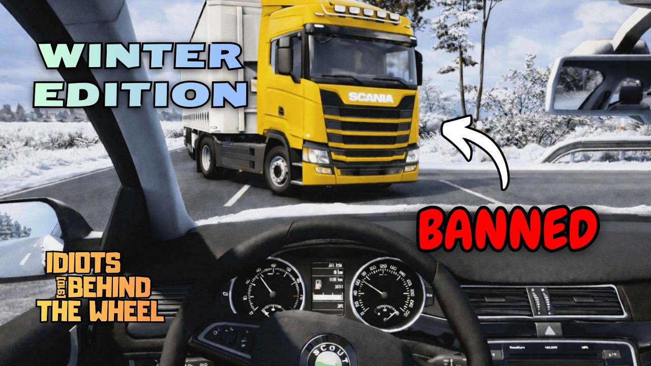 IDIOTS on the Road I WINTER Edition I Funny moments - ETS2 Multiplayer (Episode 12)