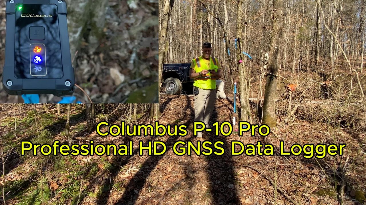Property Pins CANNOT HIDE!!  Columbus P-10 Pro Professional GNSS GPS Data Logger  0.5m Accuracy???