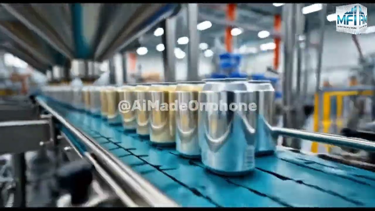 Factory Machine Soda Can #Factory #viralvideo