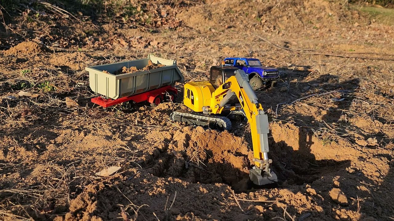 Bruder RC Excavator Conversion // testing new linear actuator
