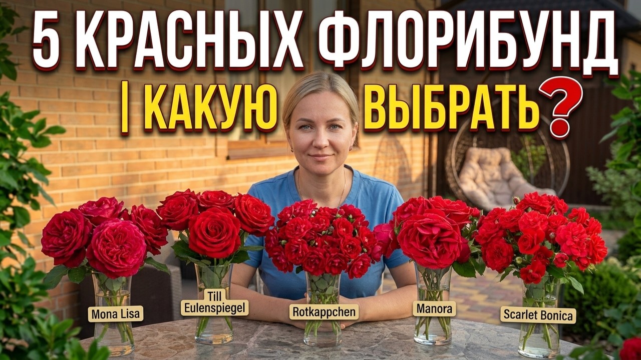 ВЫБОР ЛУЧШЕЙ КРАСНОЙ ФЛОРИБУНЫ.