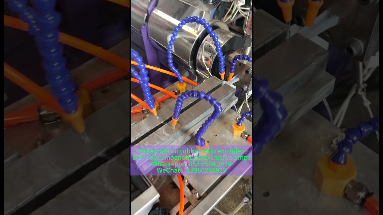 Soft and hard co-extrusion machine #extruder #machine #factory #rubber