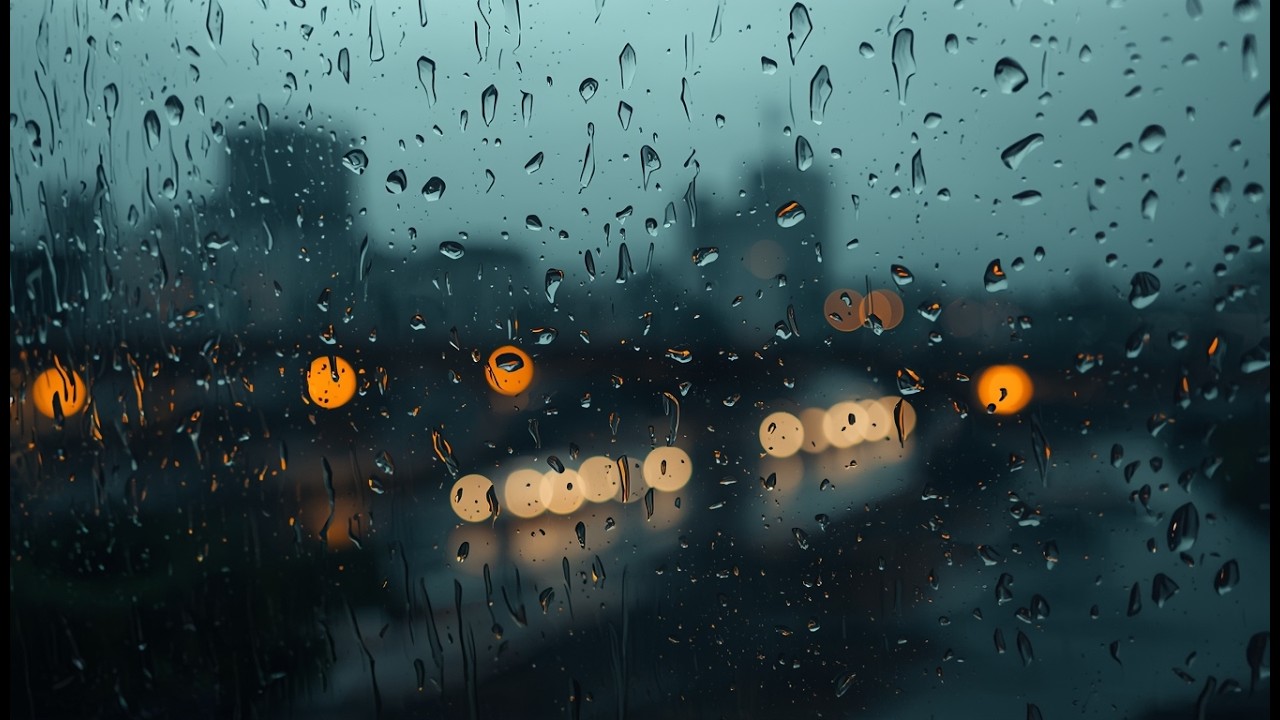 Rain Sounds on a Window | Gentle Rain Ambience | 2 Hours | No Talking ASMR