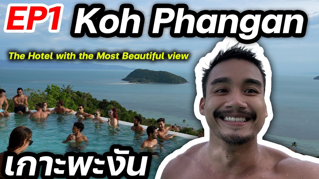 🇹🇭 Koh Phangan (EP1) Stay at the Hotel with the Most Beautiful view on Koh Phangan  #Bluerama
