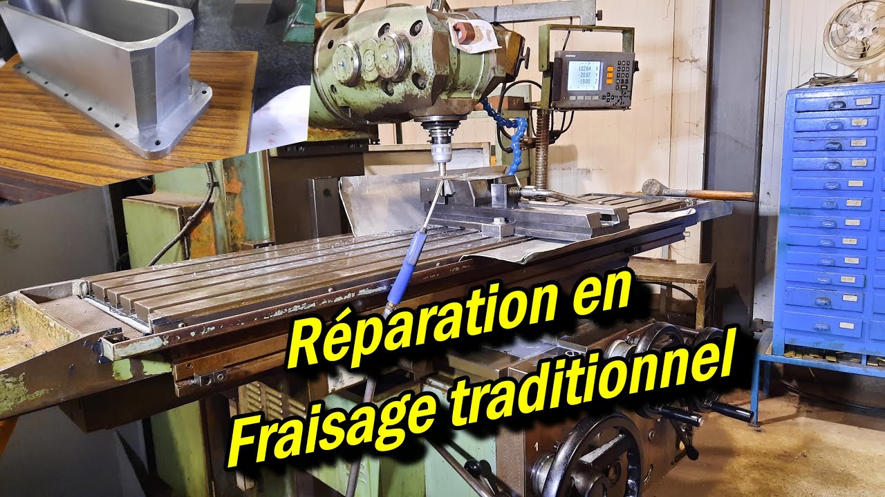 Fabrication d'un guidage en fraisage traditionnel