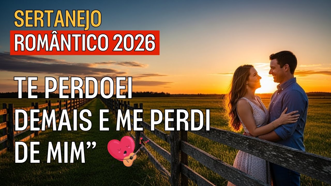 Músicas Sertanejo Universitário 2026 Te perdoei demais e me perdi de mim”