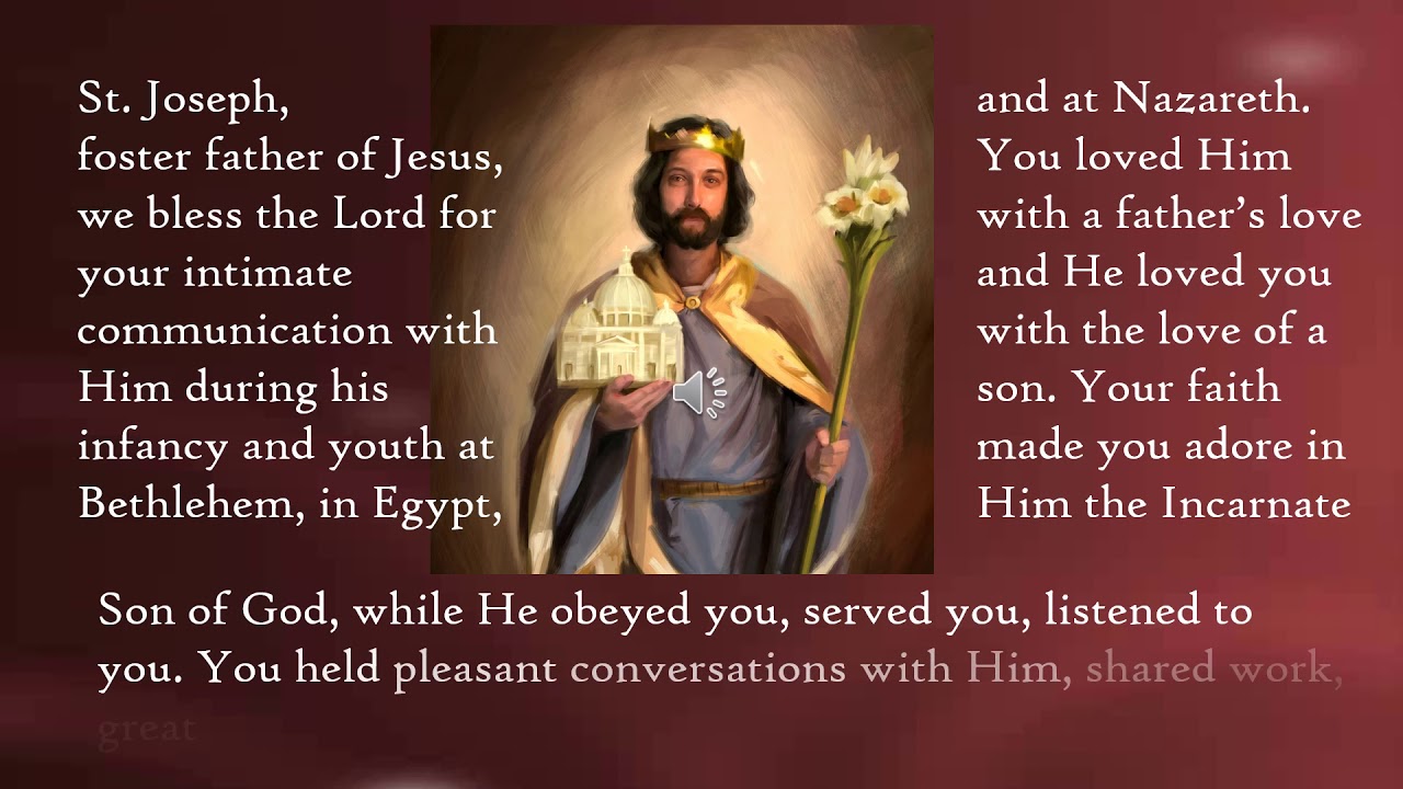 First Wednesday Prayers to St  Joseph
