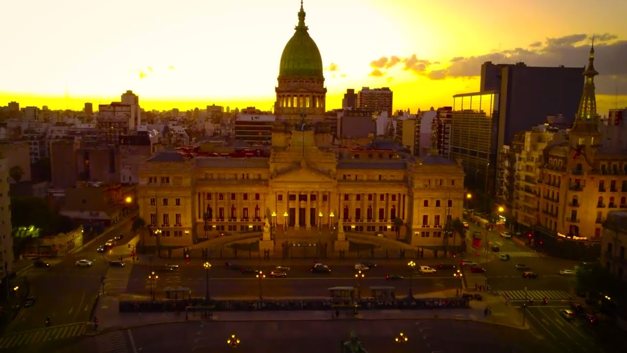 CONGRESO DE LA NACIÓN: El Corazón de Buenos Aires desde el Aire 🇦🇷