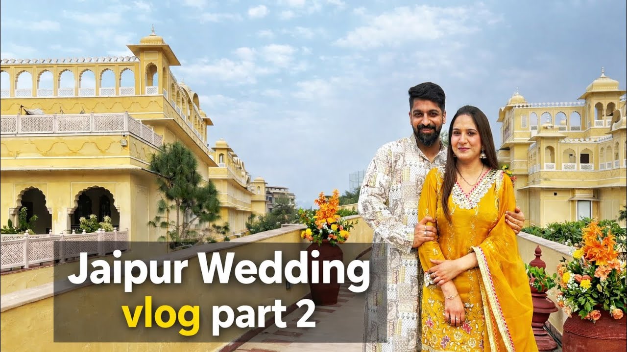 Humne Kheli Phoolon Ki Holi | Welcome Lunch Day1 | Jaipur Wedding Vlog Part 2