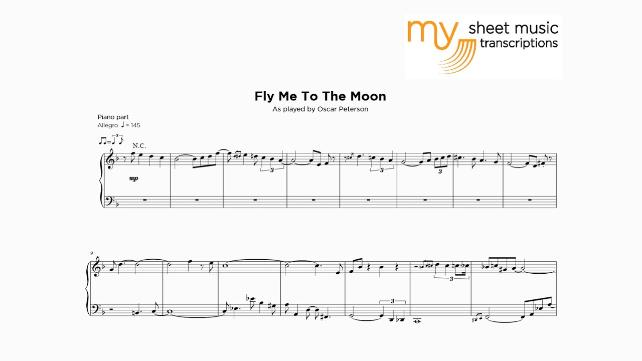 Oscar Peterson - Fly Me to the Moon (Jazz Transcription)