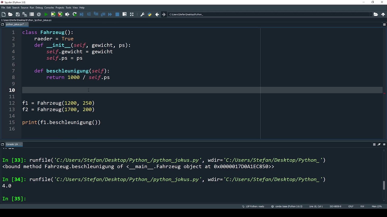 37. Python Class, def __init__, self, static, inheritance
